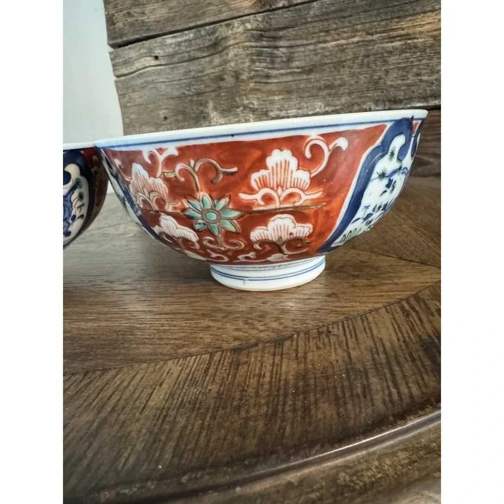 VTG GOLD IMARI Ware Japan Hand Painted Floral Gold Bowl‎ Dish 8.25